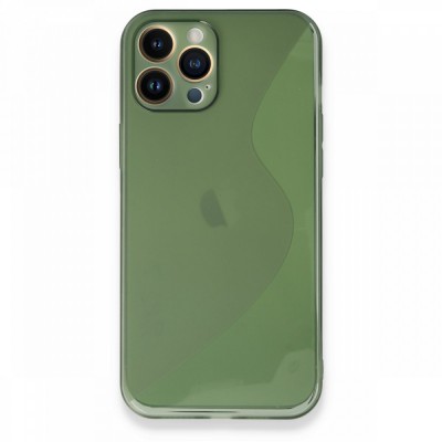 iphone 13 Pro Max Kılıf S Silikon - Yeşil