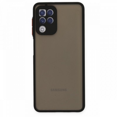 Samsung Galaxy A22 Kılıf Montreal Silikon Kapak - Siyah