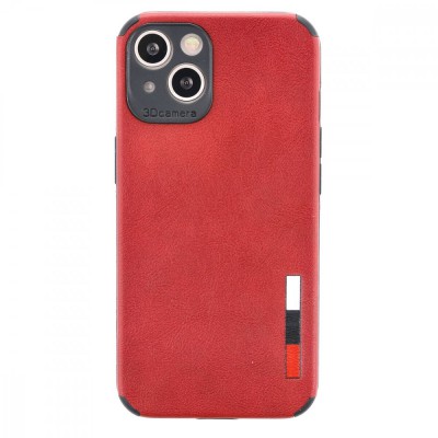 iphone 13 Mini Kılıf Loop Deri Silikon - Kırmızı