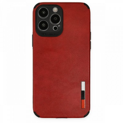 iphone 13 Pro Max Kılıf Loop Deri Silikon - Kırmızı