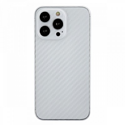 iphone 13 Pro Max Kılıf Karbon Pp Silikon - Şeffaf