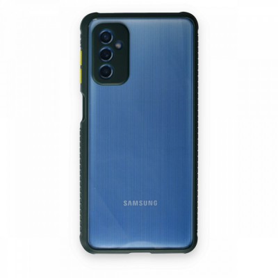 Samsung Galaxy M52 5g Kılıf Miami Şeffaf Silikon  - Koyu Yeşil