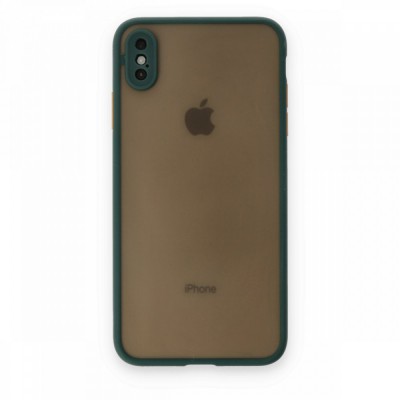 iphone Xs Kılıf Montreal Silikon Kapak - Yeşil