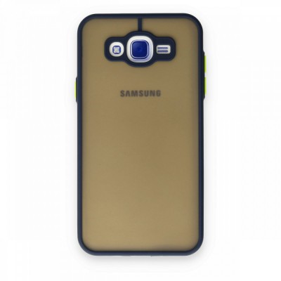 Samsung Galaxy J7 Kılıf Montreal Silikon Kapak - Lacivert
