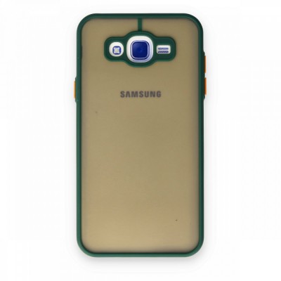 Samsung Galaxy J7 Kılıf Montreal Silikon Kapak - Yeşil