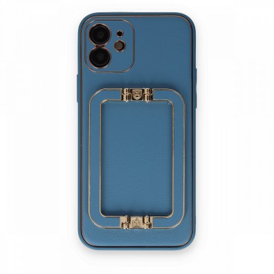 iphone 12 Kılıf Coco Elit Kapak - Mavi