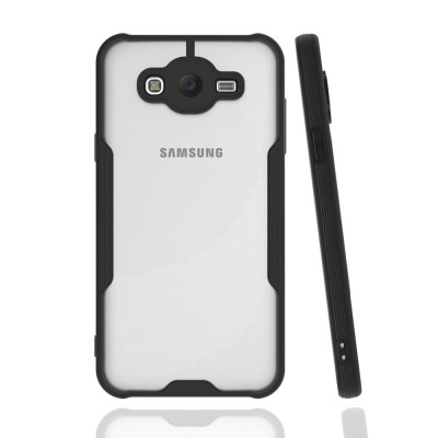 Samsung Galaxy J7 Kılıf Platin Silikon - Siyah