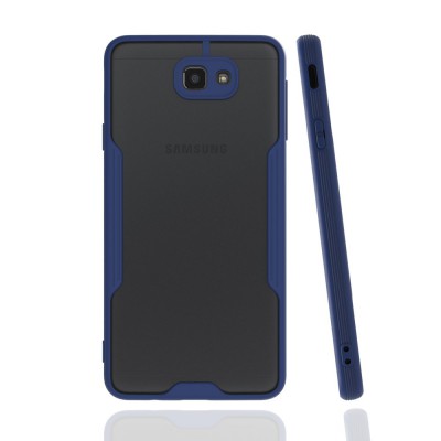 Samsung Galaxy J7 Prime Kılıf Platin Silikon - Lacivert