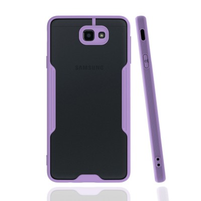 Samsung Galaxy J7 Prime Kılıf Platin Silikon - Lila