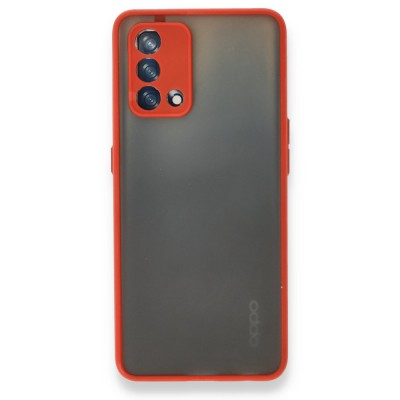 Oppo A74 4g Kılıf Montreal Silikon Kapak - Kırmızı
