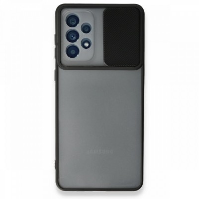 Samsung Galaxy A33 5g Kılıf Palm Buzlu Kamera Sürgülü Silikon - Siyah
