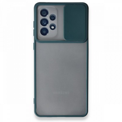 Samsung Galaxy A33 5g Kılıf Palm Buzlu Kamera Sürgülü Silikon - Yeşil