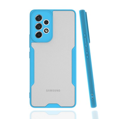Samsung Galaxy A53 5g Kılıf Platin Silikon - Mavi