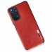 Xiaomi Redmi Note 11 Kılıf Loop Deri Silikon - Kırmızı