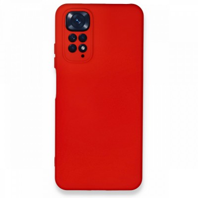 Xiaomi Redmi Note 11 Kılıf Nano içi Kadife  Silikon - Kırmızı