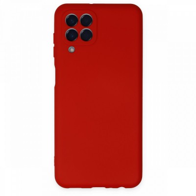 Samsung Galaxy M33 Kılıf Nano içi Kadife  Silikon - Kırmızı