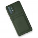 Samsung Galaxy A33 5g Kılıf Kelvin Kartvizitli Silikon - Koyu Yeşil