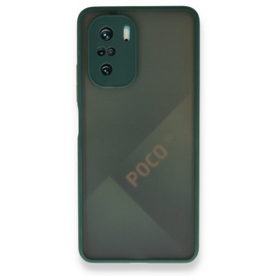 Xiaomi Poco F3 Kılıf Montreal Silikon Kapak - Yeşil