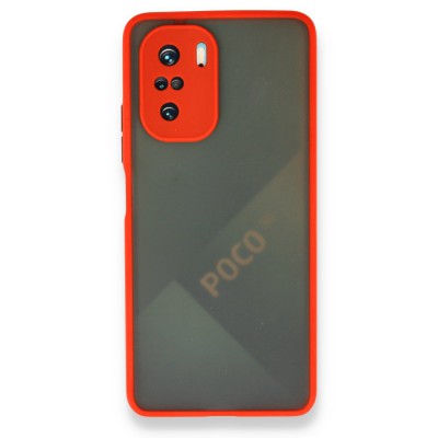 Xiaomi Redmi K40 Kılıf Montreal Silikon Kapak - Kırmızı