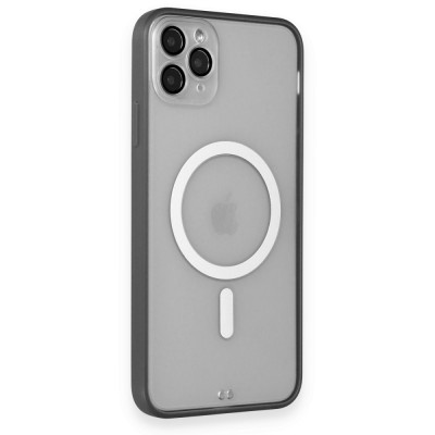 iphone 11 Pro Max Kılıf Grand Magneticsafe Kapak - Siyah