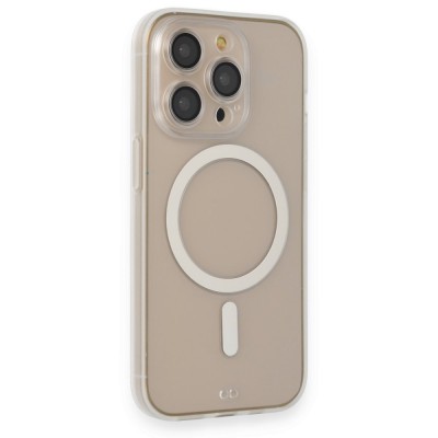 iphone 13 Pro Kılıf Grand Magneticsafe Kapak - Şeffaf
