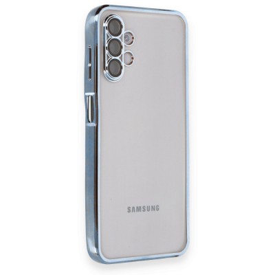 Samsung Galaxy A04s Kılıf Razer Lensli Silikon - Açık Mavi