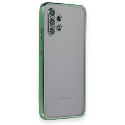 Samsung Galaxy A32 Kılıf Razer Lensli Silikon - Yeşil