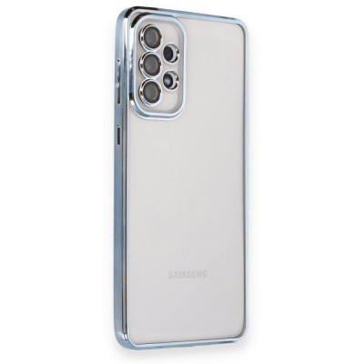 Samsung Galaxy A53 5g Kılıf Razer Lensli Silikon - Açık Mavi