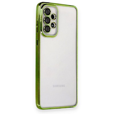 Samsung Galaxy A73 5g Kılıf Razer Lensli Silikon - Yeşil