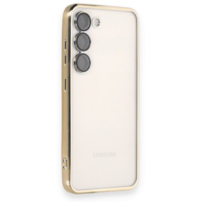 Samsung Galaxy S23 Plus Kılıf Razer Lensli Silikon - Gold
