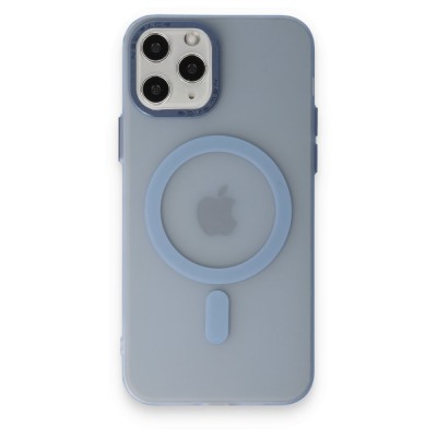 iphone 11 Pro Kılıf Lodos Magneticsafe Mat Kapak - Sierra Blue