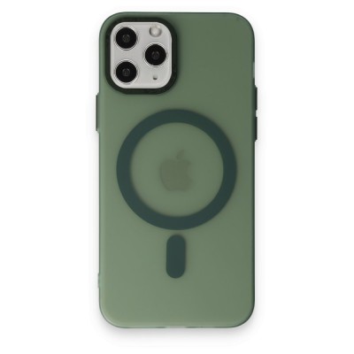 iphone 11 Pro Kılıf Lodos Magneticsafe Mat Kapak - Köknar Yeşili