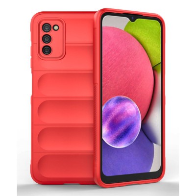 Samsung Galaxy A03s Kılıf Optimum Silikon - Kırmızı