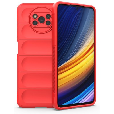 Xiaomi Pocophone X3 Kılıf Optimum Silikon - Kırmızı