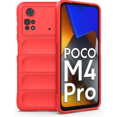 Xiaomi Poco M4 Pro 4g Kılıf Optimum Silikon - Kırmızı