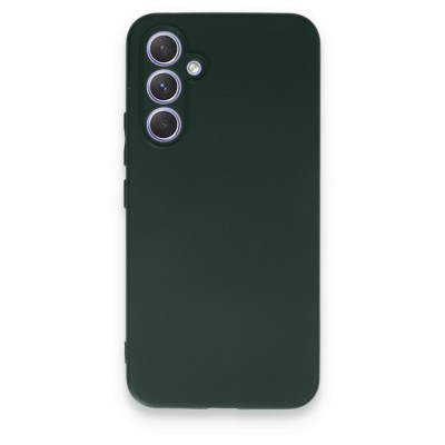 Samsung Galaxy A24 4g Kılıf First Silikon - Koyu Yeşil