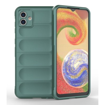 Samsung Galaxy A04e Kılıf Optimum Silikon - Koyu Yeşil