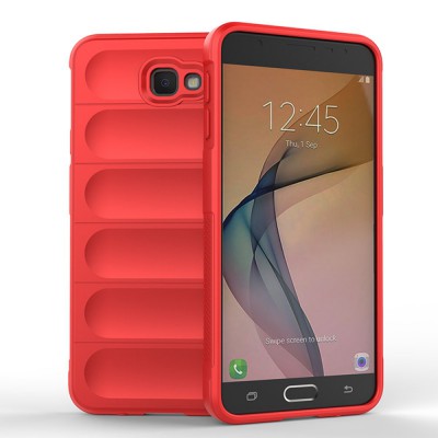 Samsung Galaxy J7 Prime Kılıf Optimum Silikon - Kırmızı