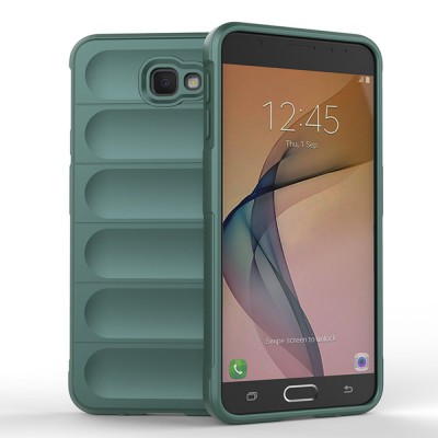 Samsung Galaxy J7 Prime Kılıf Optimum Silikon - Koyu Yeşil
