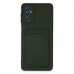 Samsung Galaxy A14 4g Kılıf Kelvin Kartvizitli Silikon - Koyu Yeşil