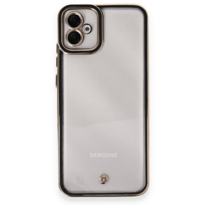 Samsung Galaxy A04e Kılıf Liva Lens Silikon - Siyah