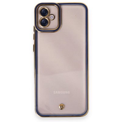 Samsung Galaxy A04e Kılıf Liva Lens Silikon - Mavi