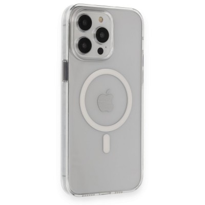 iphone 13 Pro Max Kılıf Tron Şeffaf Magsafe Kapak - Şeffaf