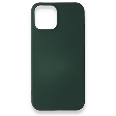 iphone 12 Mini Kılıf First Silikon - Koyu Yeşil