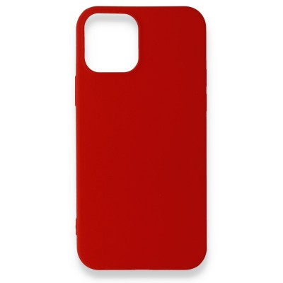 iphone 12 Pro Max Kılıf First Silikon - Koyu Kırmızı