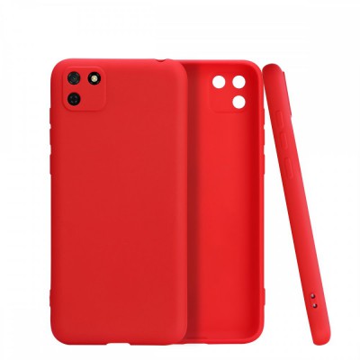 Huawei Y5p Kılıf First Silikon - Kırmızı