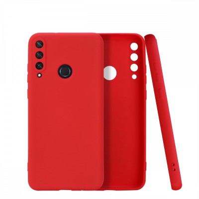 Huawei Y6p Kılıf First Silikon - Kırmızı
