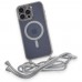 iphone 13 Pro Kılıf Divo Lazer Askılı Magsafe Kapak - Gümüş
