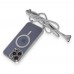 iphone 13 Pro Kılıf Divo Lazer Askılı Magsafe Kapak - Gümüş