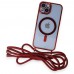 iphone 14 Kılıf Divo Lazer Askılı Magsafe Kapak - Kırmızı
